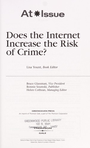 Cover for Does the Internet increase the risk of crime?