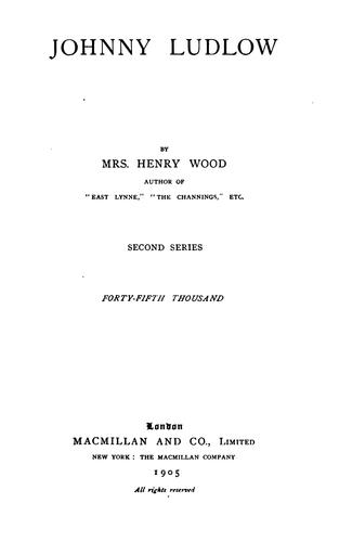 Cover for Johnny Ludlow: Second Series
