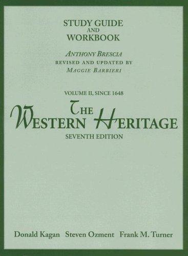 Cover for The Western Heritage Volume II, Since 1648 Study Guide and Workbook