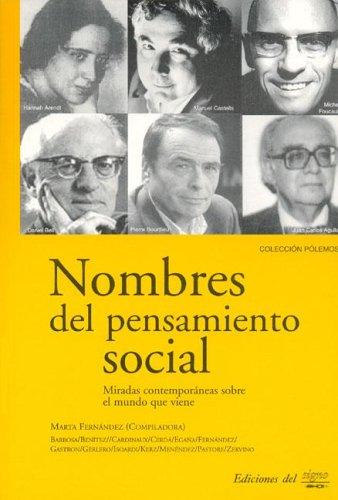Cover for Nombres Del Pensamiento Social / Names of the Social Thinking (Coleccion Polemos)