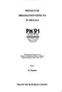 Cover for Physics of Irradiation Effects in Metals (Materials Science Forum)