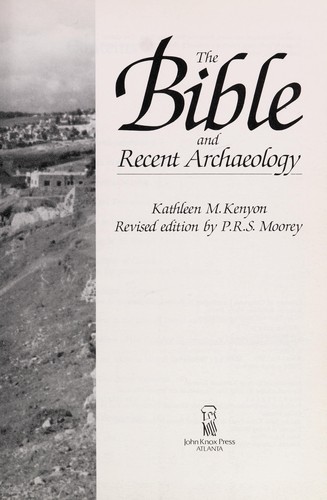 Cover for The Bible and recent archaeology