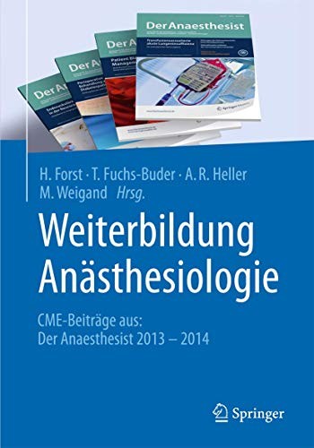 Cover for Weiterbildung Anästhesiologie : CME-Beiträge aus