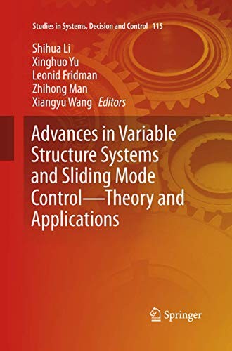 Cover for Advances in Variable Structure Systems and Sliding Mode Control―Theory and Applications