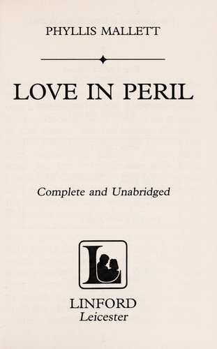Cover for Love in peril