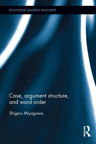 Cover for Case, argument structure, and word order