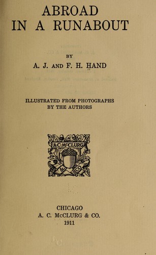 Cover for Abroad in a runabout