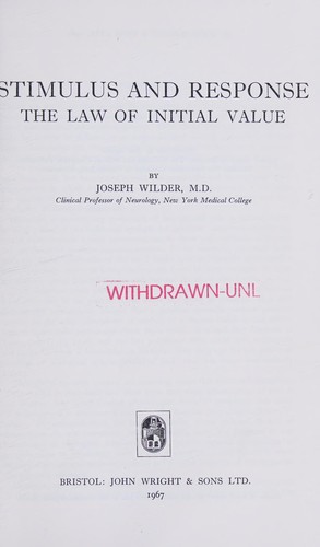 Cover for Stimulus and response
