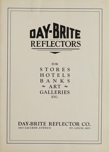 Cover for Day-Brite reflectors for stores, hotels, banks, art galleries, etc