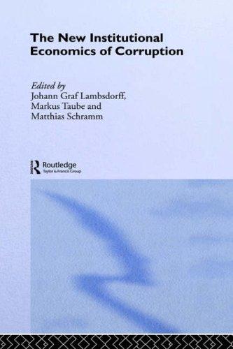 Cover for The new institutional economics of corruption