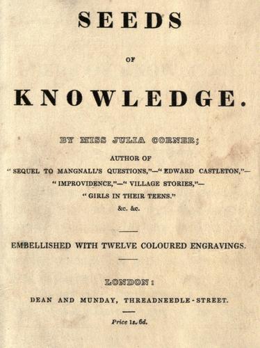 Cover for Seeds of knowledge