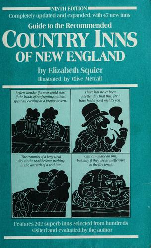 Cover for Guide to the recommended country inns of New England