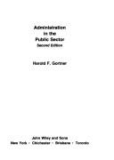 Cover for Administration in the public sector