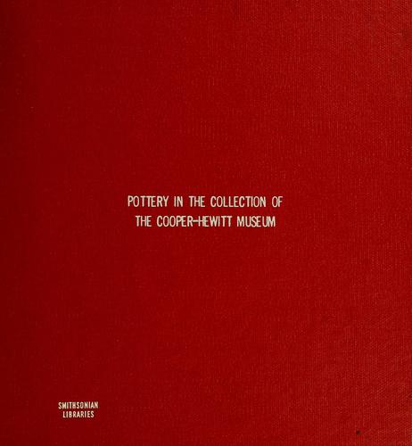 Cover for Pottery in the collection of the Cooper-Hewitt Museum.