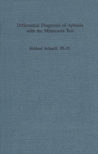 Cover for Differential diagnosis of aphasia with the Minnesota test