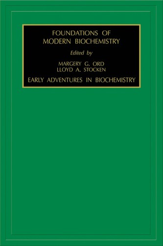 Cover for Early adventures in biochemistry