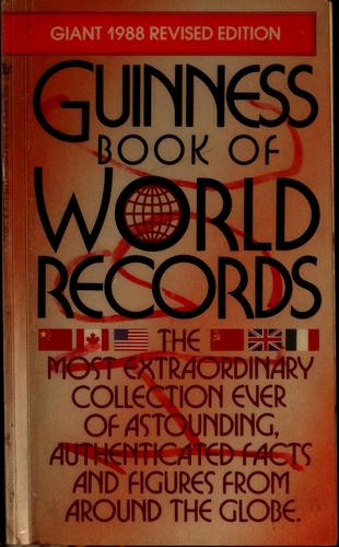 Cover for Guinness book of world records, 1988
