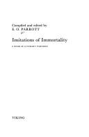 Cover for Imitations of Immortality a Book of Literary Parodies