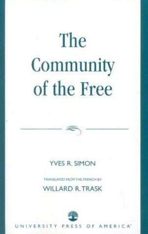 Cover for The community of the free