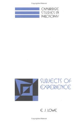 Cover for Subjects of experience