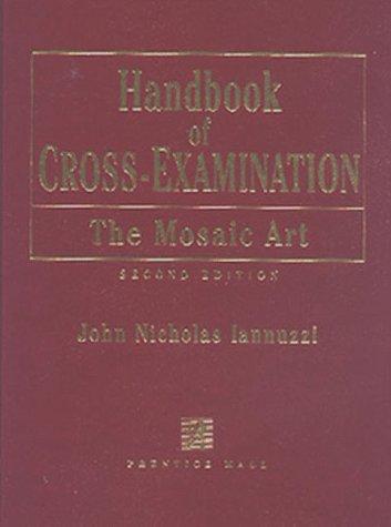 Cover for Handbook of Cross-Examination