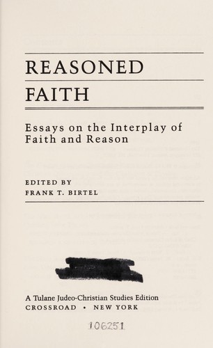 Cover for Reasoned faith