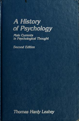 Cover for A history of psychology