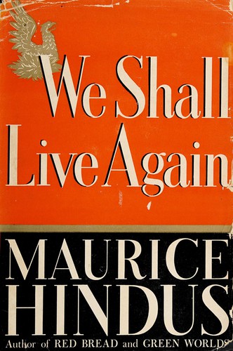 Cover for We shall live again