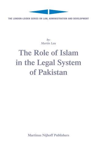 Cover for Role of Islam in the Legal System of Pakistan (London-Leiden Series on Law, Administration and Development)