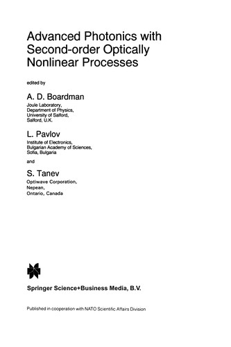 Cover for Advanced Photonics with Second-Order Optically Nonlinear Processes