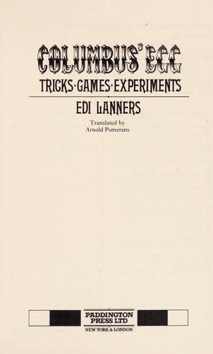 Cover for Columbus' egg