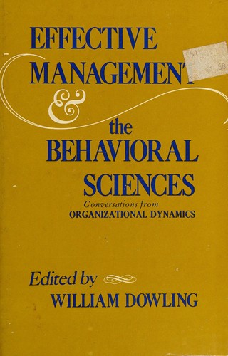 Cover for Effective Management & the Behavioral Sciences