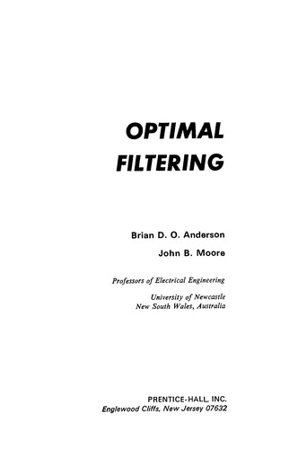 Cover for Optimal filtering