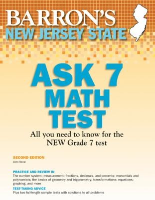 Cover for New Jersey Ask 7 Math Test