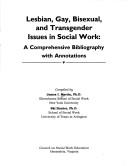 Cover for Lesbian, gay, bisexual, and transgender issues in social work