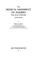 Cover for The medical assessment of injuries for legal purposes.