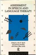 Cover for Assessment in speech and language therapy