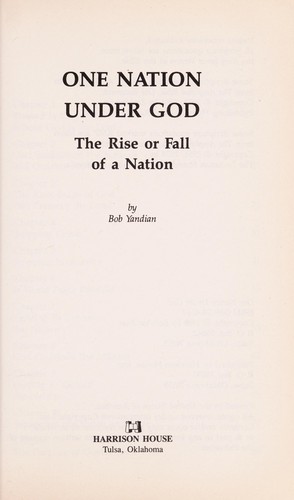 Cover for One nation under God