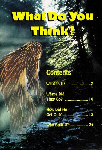 Cover for What do you think?