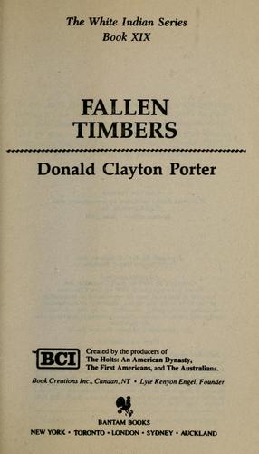 Cover for FALLEN TIMBERS (White Indian Series, No 19)
