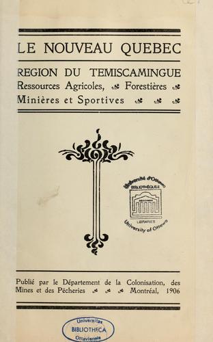 Cover for Le nouveau Québec