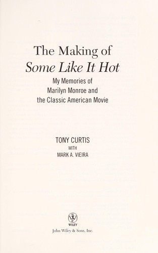 Cover for The making of Some like it hot