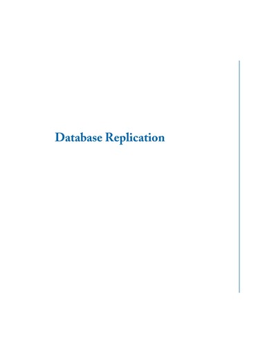 Cover for Database replication