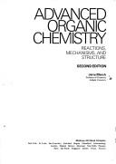 Cover for Advanced organic chemistry