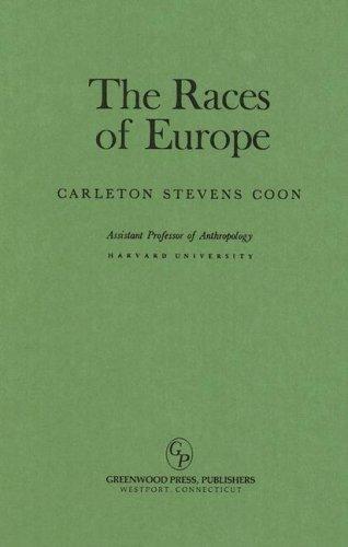 Cover for The races of Europe.