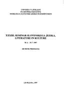 Cover for Zbornik predavanj