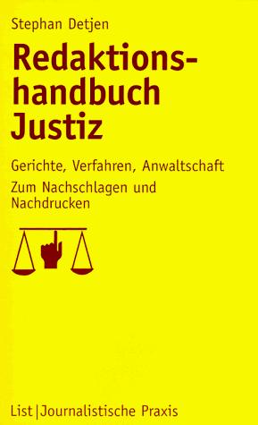 Cover for Redaktionshandbuch Justiz.