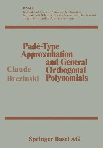 Cover for Padé-type aproximation and general orthogonal polynomials