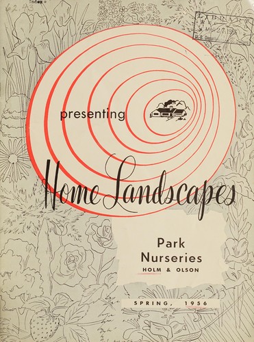 Cover for Presenting home landscapes, spring 1956