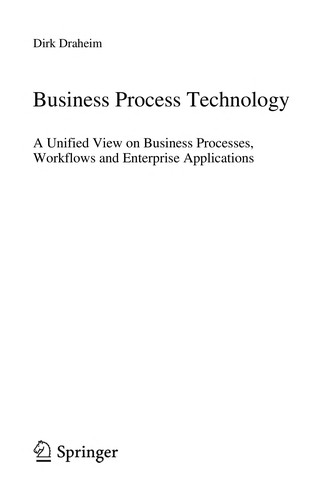Cover for Business process technology